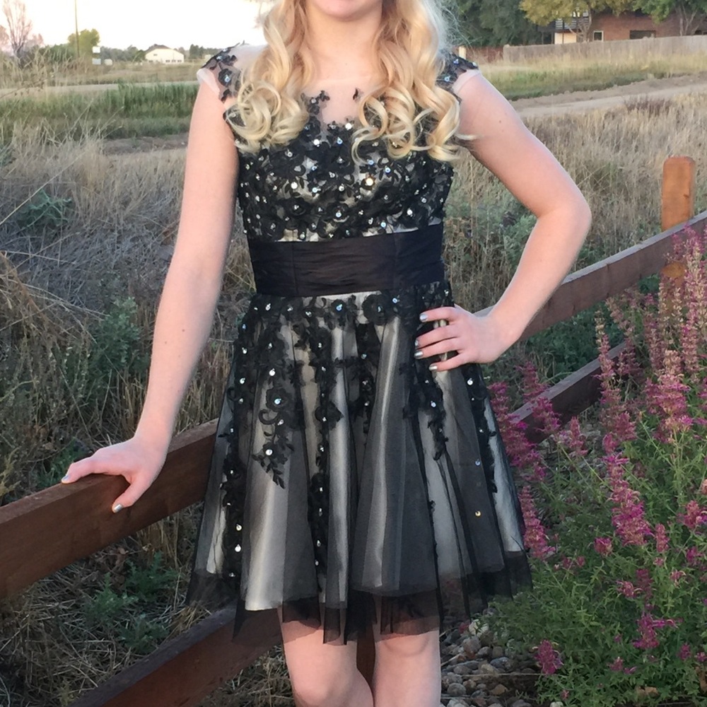 Black Floral Dress